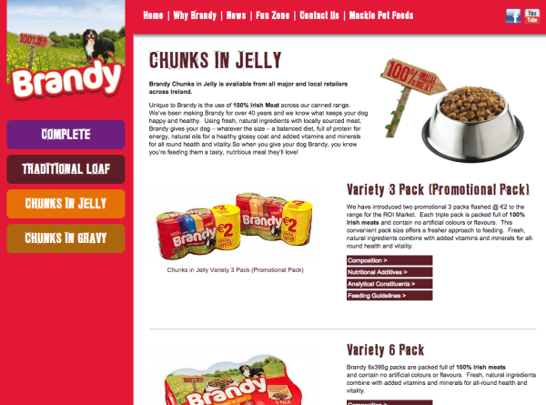 Brandy Website Design