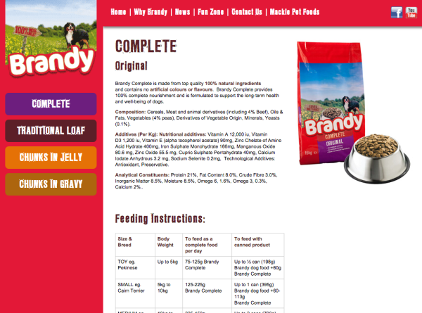 Brandy Website Design